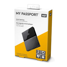 Load image into Gallery viewer, WD MY PASSPORT  2TB BLACK