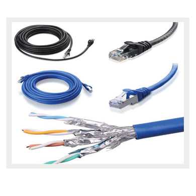 Cat 6/6A ethernet structured cabling per point  (end to end)